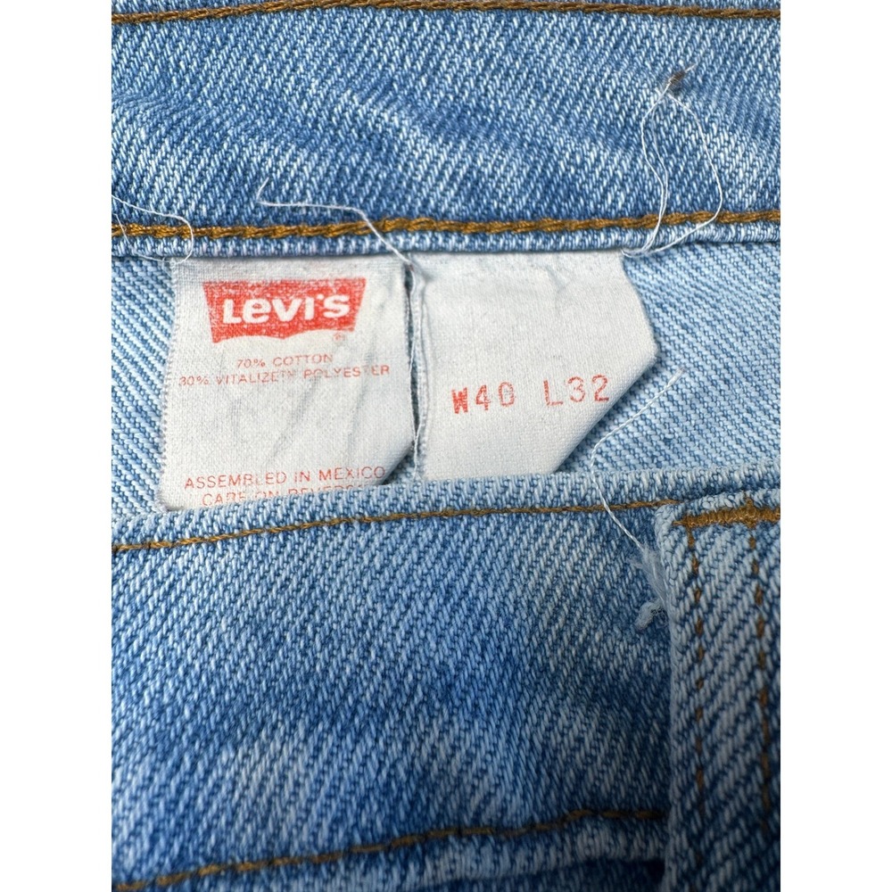 Vintage 92 Grunge‎ Levi's Silver Medal Jeans W40 Light Wash Straight Leg Skater - Picture 5 of 10